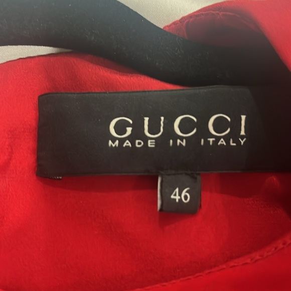 Gucci dark orange black long dress size 46 - Picture 6 of 10